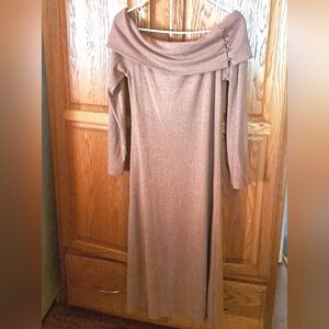 Women's Sweater Dress Size L By Cultine Code Bust 36" Stretches To 44 Length 57